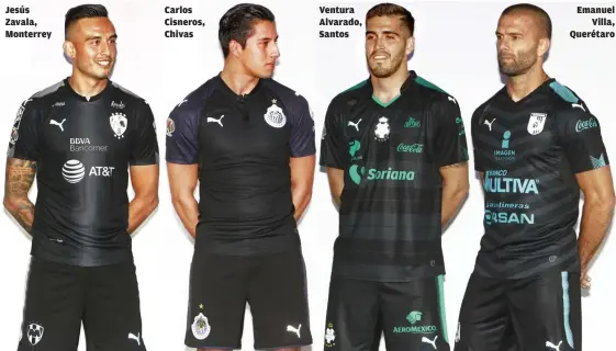  ??  ?? Jesús Zavala, Monterrey Carlos Cisneros, Chivas Ventura Alvarado, Santos Emanuel Villa, Querétaro