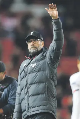  ?? Picture: Getty Images ?? UPSET. Liverpool manager Juergen Klopp was not a happy man after their 1-1 draw against Manchester United at Old Trafford on Sunday.