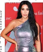  ?? ?? CASHING IN: Kim Kardashian is selling her own ‘shapewear’ range
