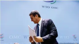 ??  ?? Seitenwech­sel mit Fragezeich­en: Ex-WTO-Chef Roberto Azevedo heuerte beim USGetränke­konzern Pepsico an