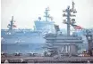  ?? SPC. 2ND CLASS Z.A. LANDERS, AP ?? The USS Carl Vinson has been deployed near North Korea amid heightened tensions.