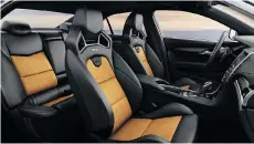  ??  ?? The cabin of the ATS-V reflects its race-track pedigree but still has that dash of luxury and comfort Cadillac is synonymous with.