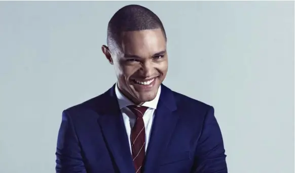  ?? BYRON KEULEMANS ?? Well-travelled, South African-born Trevor Noah says: “I would never say that I know the world better than Jon (Stewart) did. No way.”