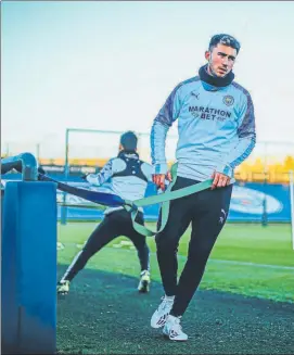  ??  ?? Laporte, entrenando en la Academy del City