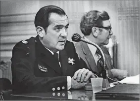  ?? TOM ALLEN/WASHINGTON POST ?? Washington, D.C., police Chief Maurice J. Cullinane is shown in 1977. He died Thursday at a hospital in Maryland. He was 90.
