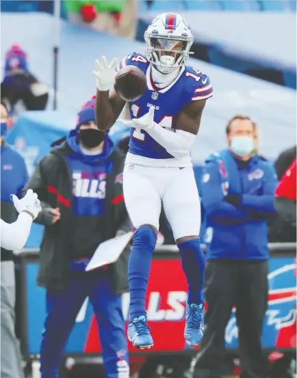  ?? Timothy T Ludwig / Gett y Images ?? Stefon Diggs had a big game for the Buffalo Bills on Saturday as they defeated the Indianapol­is Colts
27-24 at Bills Stadium to advance to the next round of the playoffs.