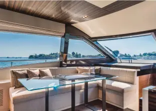  ??  ?? With Ferretti, it's as much about the hull's aggressive styling as it is the shipyard's customary attention to luxe, decorative interiors.