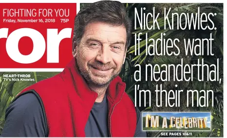  ??  ?? HEART-THROB TV’s Nick Knowles