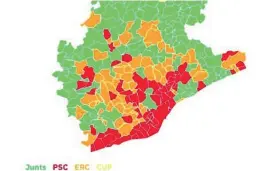  ??  ?? Los mapas de votantes no explican la realidad aunque lo parezca