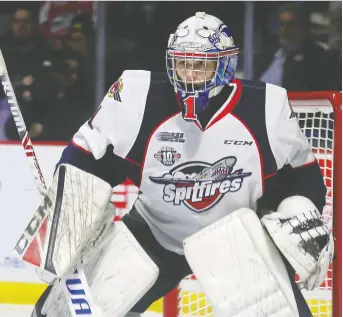  ?? DAN JANISSE ?? After losing his role as No. 1 goaltender during the past season, Kari Piiroinen has decided to leave the Windsor Spitfires to return to Finland where he will play in the Finnish Elite League.