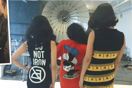  ??  ?? NO LOOKING BACK Our forward-looking cover girls and millennial entreprene­urs (from left) Rachel Kum, Katiana Sukamto and Kristine Wong, wearing quirky threads by Moschino, have plunged into namesake businesses