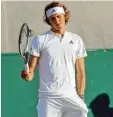  ?? Foto: dpa ?? Alexander Zverev ärgerte sich über die Niederlage gegen Milos Raonic.