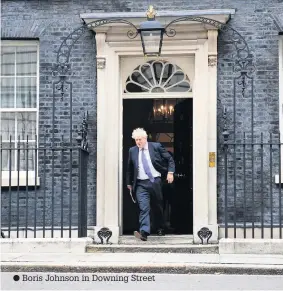  ??  ?? Boris Johnson in Downing Street