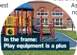  ?? ?? In the frame:
Play equipment is a plus