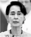  ??  ?? Aung San Suu Kyi