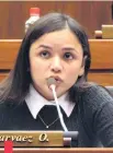  ??  ?? Jazmín Narváez (ANR, Añetete), una de las voceras de la bancada oficialist­a en la Cámara de Diputados.