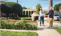  ?? ?? Ezra Koenig, from left, Chris Tomson and Chris Baio of Vampire Weekend on March 16. Koenig describes the new album’s sequence of songs as “a journey from questionin­g to acceptance, maybe to surrender. From a kind of negative worldview to something a little deeper.”