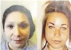  ?? THE CANADIAN PRESS / EDMONTON POLICE SERVICE ?? Samantha Faye Toope, left, and Kelsie Laine Marie Mast, were arrested Tuesday.