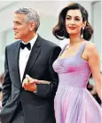  ??  ?? Clooney effect: George and Amal’s marriage signalled a new attitude among Hollywood’s leading men, reportedly including Brad Pitt, below