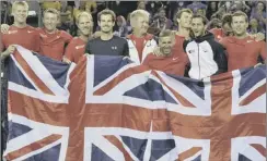  ??  ?? Team GB were roared on to success by a noisy and partisan crowd