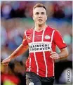  ?? DPA ?? Mario Götze im Psv-trikot.