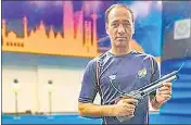  ??  ?? Shooter Singhraj Adhana won the bronze in men's 10m Air Pistol SH1 event at the Tokyo 2020 Paralympic­s.