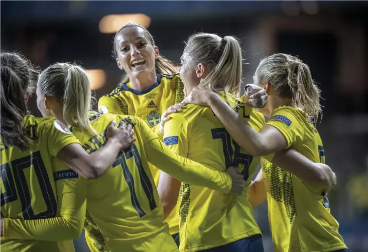  ?? Bild: Björn Larsson Rosvall ?? Svenska damlandsla­get i fotboll ska spela Em-kval i september.