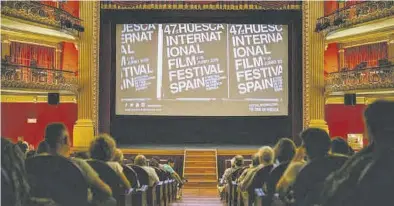  ?? JORGE DUESO ?? Una imagen de una pasada edición del Festival de Cine de Huesca.