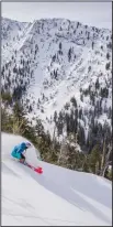  ?? (The Washington Post/Solitude Mountain Resort) ?? Grete Eliassen skis her way down the mountain at Solitude Mountain Resort in Big Cottonwood Canyon.