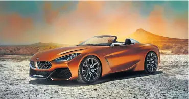  ??  ?? While some elements will be changed, the Z4 concept is close to the production version. Left: The rear has cues from the concept 8 Series and outgoing 6 Series. Far left: The instrument­ation will be focused on the driver.