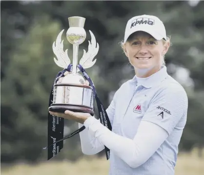  ??  ?? 0 The Ladies Scottish Open gained a great champion when Stacy Lewis claimed the title at the Renaissanc­e Club.