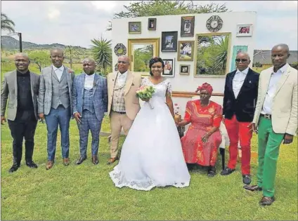  ??  ?? Family affair: Matsobane Phaleng (left), cousin to Julius Malema (second left), received payments from Brian Shivambu’s company. Tshepo Malema (second right) and Phaleng got controvers­ial feeding scheme contracts