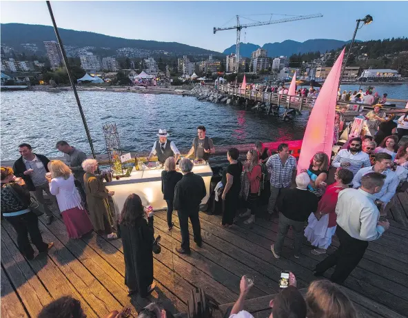  ??  ?? The 10-day Harmony Arts Festival in West Vancouver draws over 130,000 attendees and features visual-art exhibition­s, an art market, culinary experience­s, senior- and kid-specific programmin­g, an author reading and live concerts, all with a majestic...