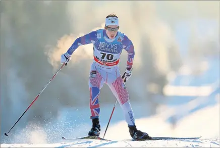  ??  ?? CHILL FACTOR: Musgrave’s determinat­ion and grit have secured his place as Britain’s best-ever cross-country skier.