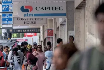  ?? A BRANCH of Capitec in Cape Town. | ARMAND HOUGH Independen­t Newspapers ??