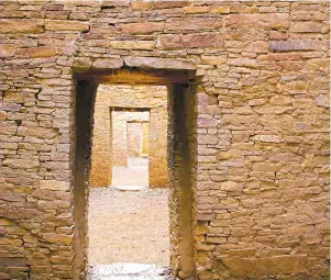  ??  ?? Pueblo ruins at Chaco Culture National Historic Park