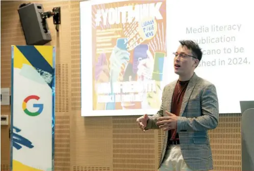  ?? Google Philippine­s Head of Communicat­ions and Public A airs Mervin Wenke details the many ways Google and YouTube combat misinforma­tion. New developmen­ts include the Ilocano version of the media literacy publicatio­n #YOUTHink to help more Filipinos assess ??