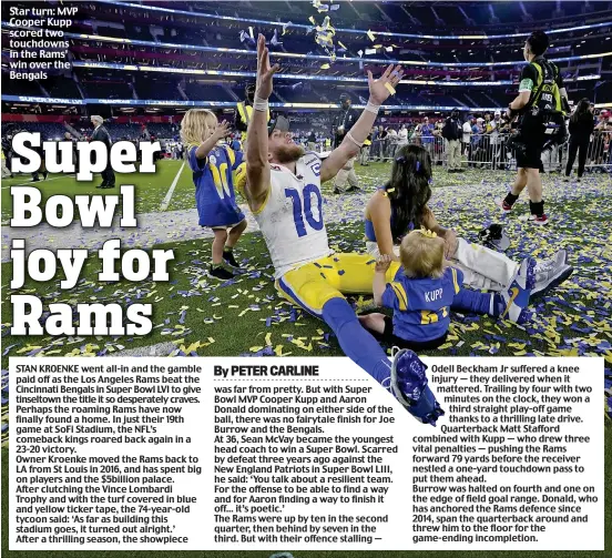 Rams, Kroenke bask in Super Bowl win over Bengals