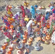  ?? HT ARCHIVE ?? In 2019, just over 27% rural households in India had piped water supply.