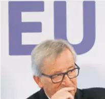  ?? REUTERS ?? Zabrinuti predsjedni­k Europske komisije JeanClaude Juncker