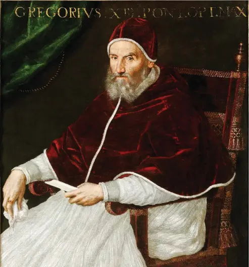  ?? FUENTE EXTERNA ?? Gregorio XIII, por Lavinia Fontana.