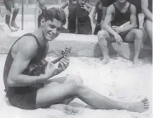  ??  ?? 0 On this day in 1922 future Tarzan Johnny Weissmulle­r was the first man to swim 100m in less than a minute