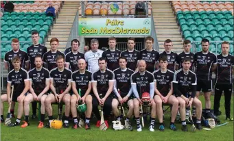  ??  ?? The Sligo hurling team who played Leitrim in Carrick- on- Shannon on Saturday. Pic: Eamonn McMunn.