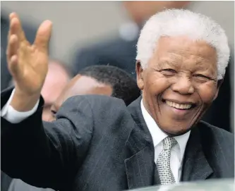  ?? LEON LESTRADE ?? THE euphoria and optimism for a bright new future for South Africa was enshrined in its first democratic­ally elected president, Nelson Rolihlahla Mandela. | ANA Archvies