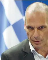  ??  ?? Il ministro delle finanze greco Yanis Varoufakis