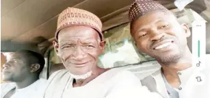  ?? ?? Matazu (right), Fulani herdsman picked along the road and the driver