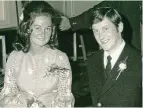  ??  ?? Reunited: Christine and Mike Smith at their 1972 wedding, and (right) their best man Bob Vaughan