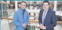  ??  ?? Positive Jamie Hepburn with award-winning apprentice William MacAskill at intu Braehead