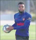  ??  ?? Lemar, en un entrenamie­nto.