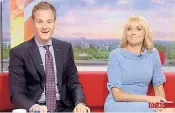  ??  ?? Awkward: BBC Breakfast stalwart Louise Minchin earns less than newcomer Dan Walker